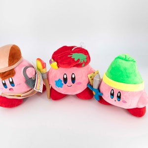Peluche - Kirby de Nintendo - Modelos a elegir - Artista Pintor, Zelda Link y Aventurero o Cartero