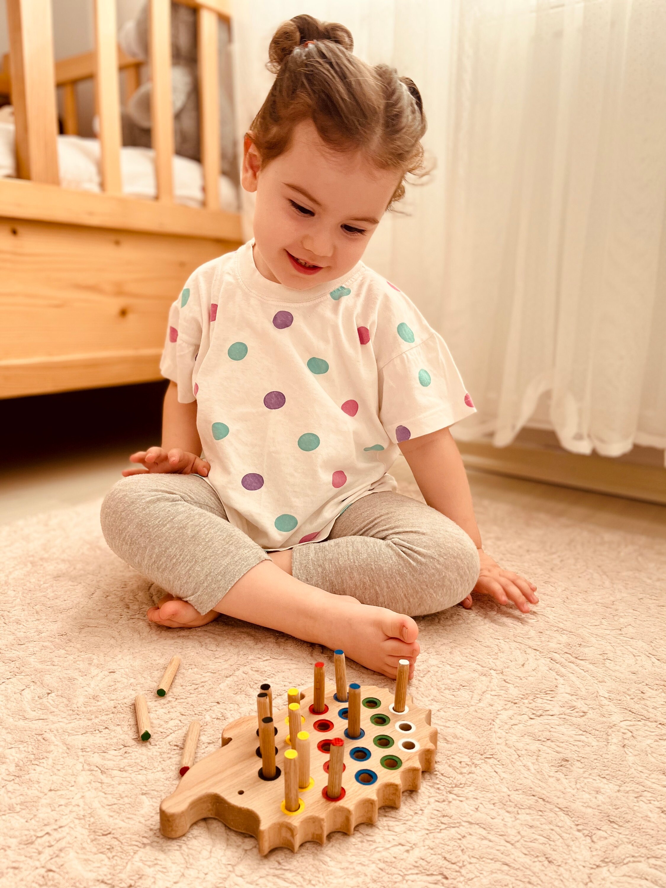 Wooden Puzzle Montessori Toys 1 Year Old Sensory Toys Etsy