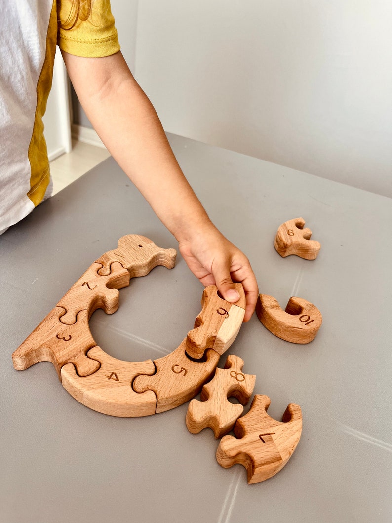Wooden Puzzles Toys for 1 Year Old Sensory Toys Educational Etsy