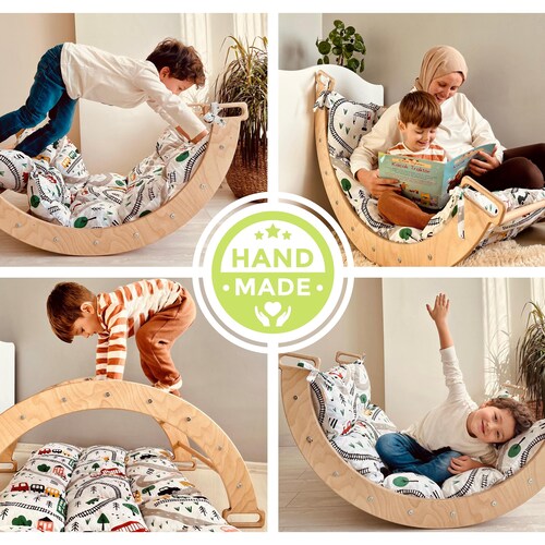 Climbing Arch With Pillow Montessori Rocker Montessori - Etsy