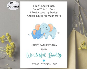 1st Father&#39;s Day Card Daddy First Fathers Day Card for Daddy 2022, First Father&#39;s Day As My Daddy, New Dad Fathers Day Card, 1st Fathers Day