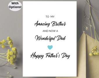 Amazing Brother Father&#39;s Day Card Father&#39;s Day Card for Brother, Brother Father&#39;s Day, Card for Brother, Fathers Day