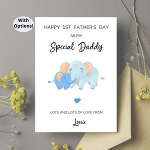 Première carte de fête des pères pour papa Première fête des pères en tant que papa, carte spéciale papa pour la 1ère fête des pères 2022, nouvelle carte de fête des pères papa