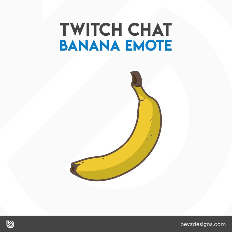 Banana Twitch Subscriber/discord Chat Emote Etsy Canada