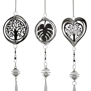 Wind chime &quot;Spiral&quot; made of stainless steel, 50 cm