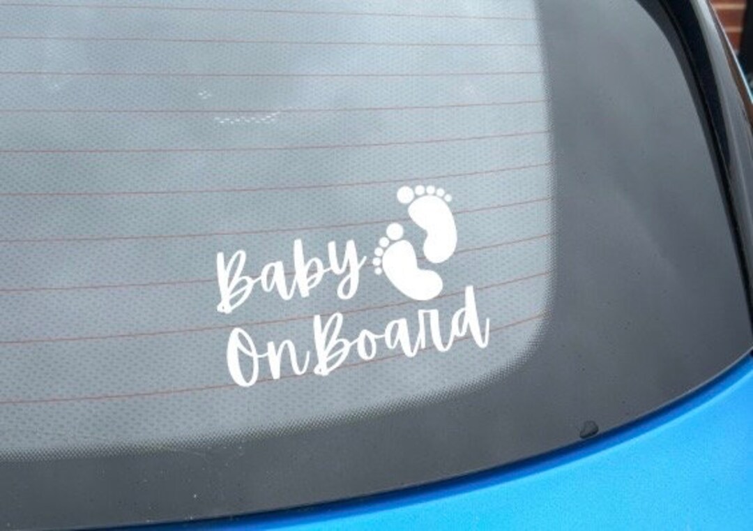 Baby on Board Vinyl Car Decal Baby Car Sticker New Parents Etsy