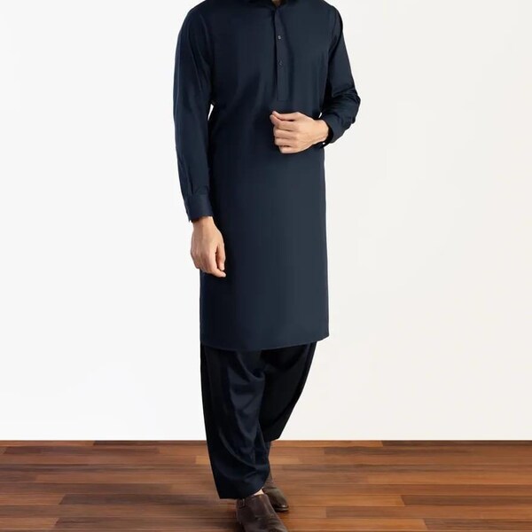 Designer Men's Clothing/New Men Kameez Shalwar/Traditional Dress/Men's Tunic Cotton Kurta Pajama Set/Indian Casual Dress/Ethnic Indian Dress