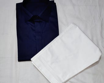 Handgemaakt katoenen Kurta Shalwar-pak: feestkledingset voor heren