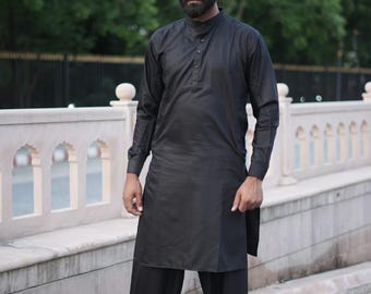 Classic Men's Salwar Kameez | Pakistani Kurta Set | Religious & Festive Clothing