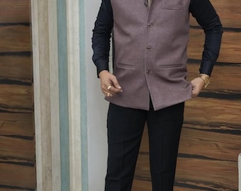 Men's  Handmade pakistani stylish nehru jacket ethnic wear jacket