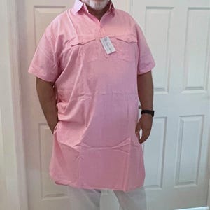 Handmade Cotton Mens Kurta: Summer Paisley Indian Shirt