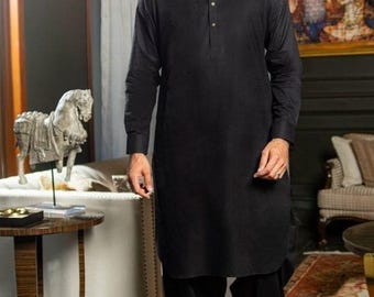 Handmade Cotton Kurta Shalwar: Pakistani Men's Outfit