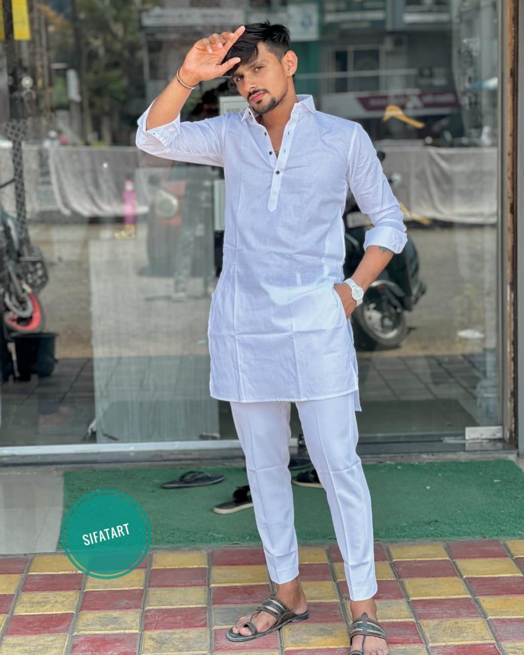 White black kurta pajama new arrivals