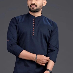 Buy Mens Short Kurta Online In India Etsy India