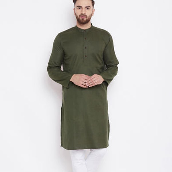 Mens traditionnel coton kurta mariage kurta pour homme bonne et meilleure qualité toutes les couleurs disponibles.. kurta chudidar ensemble de pyjama