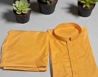 Handmade Cotton Kurta Pajama Set: Indian Pathani Outfit