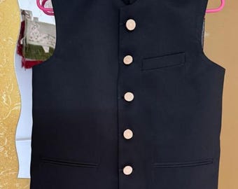 Chaqueta Nehru de tela de algodón personalizada: chaleco indio de georgette