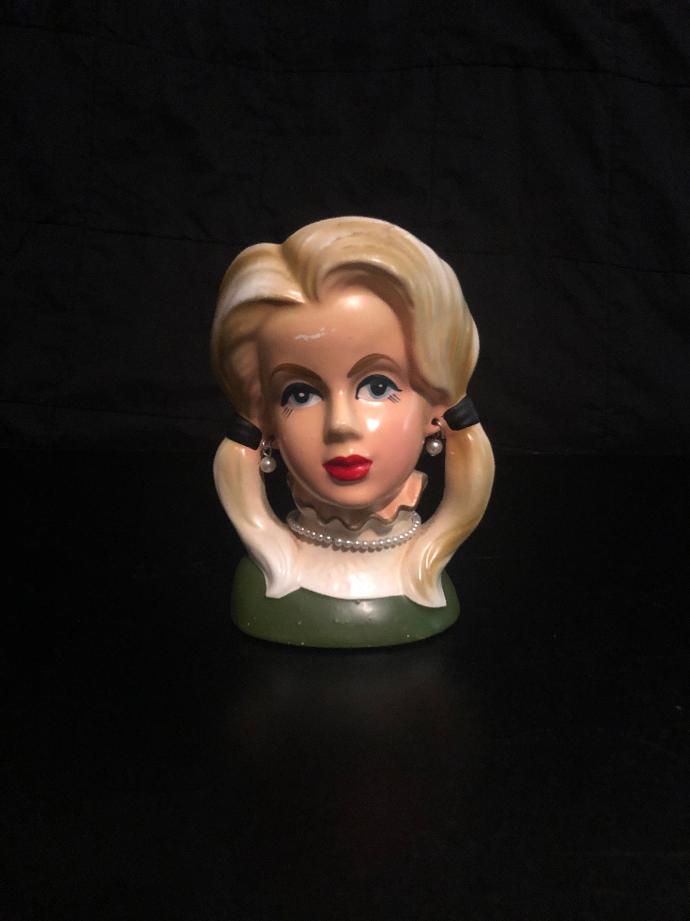 Vintage Rubens Lady Head Vase 4129 Etsy