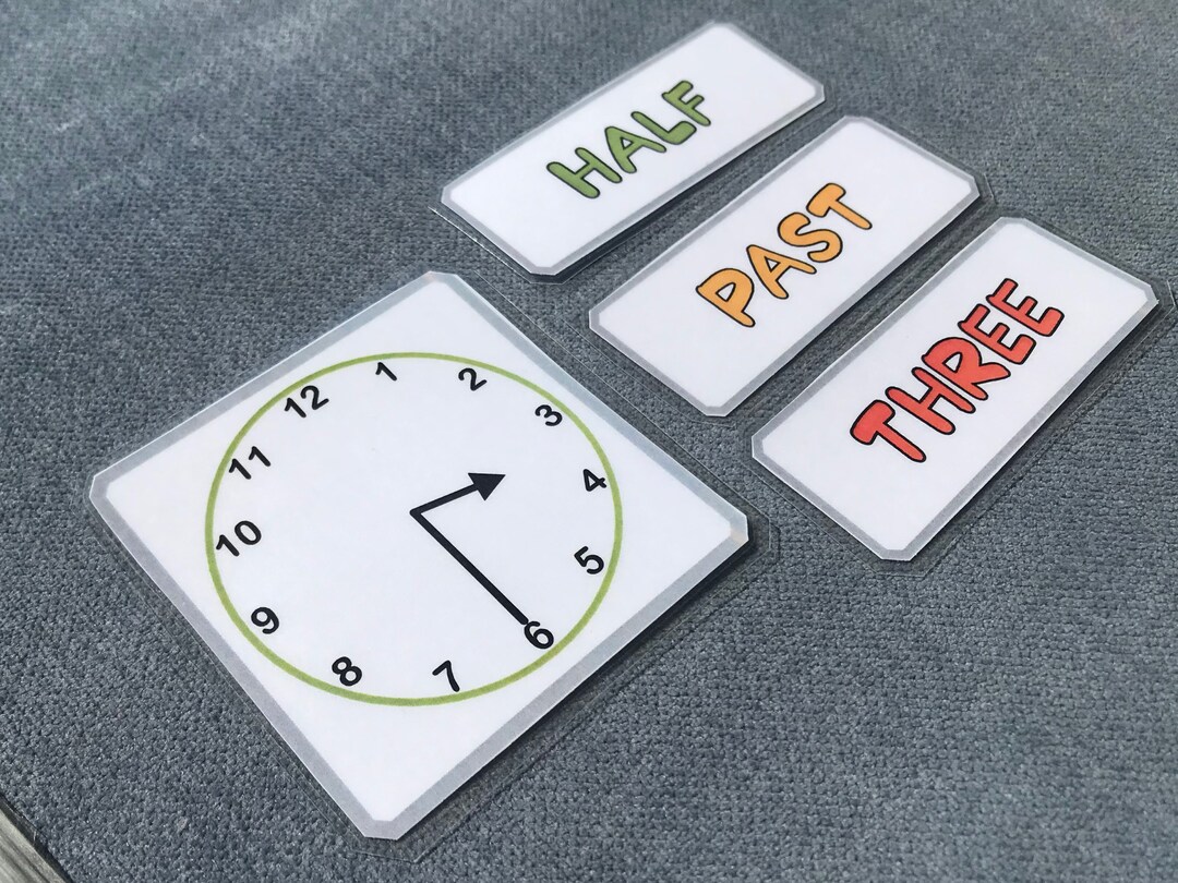 Clock Cards Primary School Time Game What Time is It Etsy