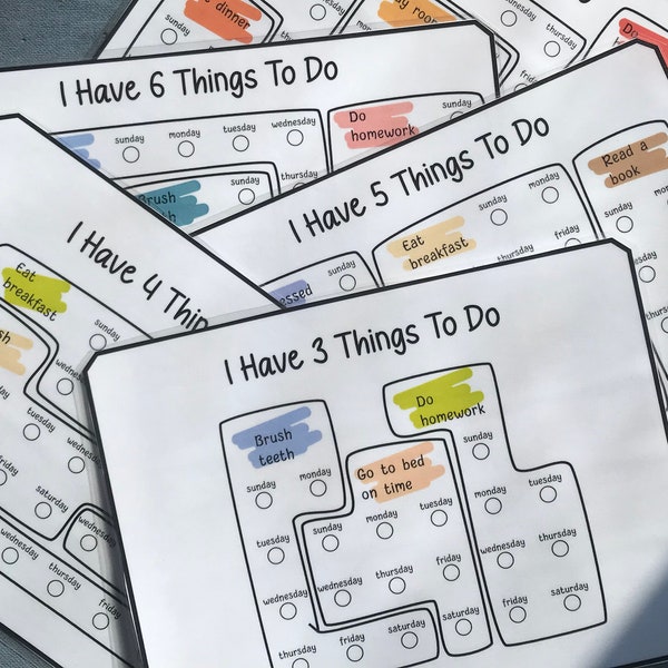 Things to Do Chart - Etsy Ireland