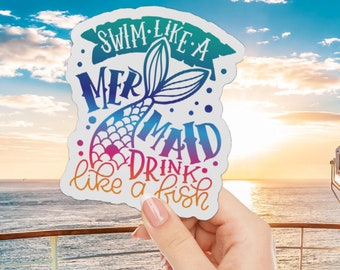 Booze Cruise Door Magnet Bachelorette Cruise Magnet Cruise Decoration Magnet Stateroom Door Magnet Mermaid Magnet Cruise Ship Girls Cruise