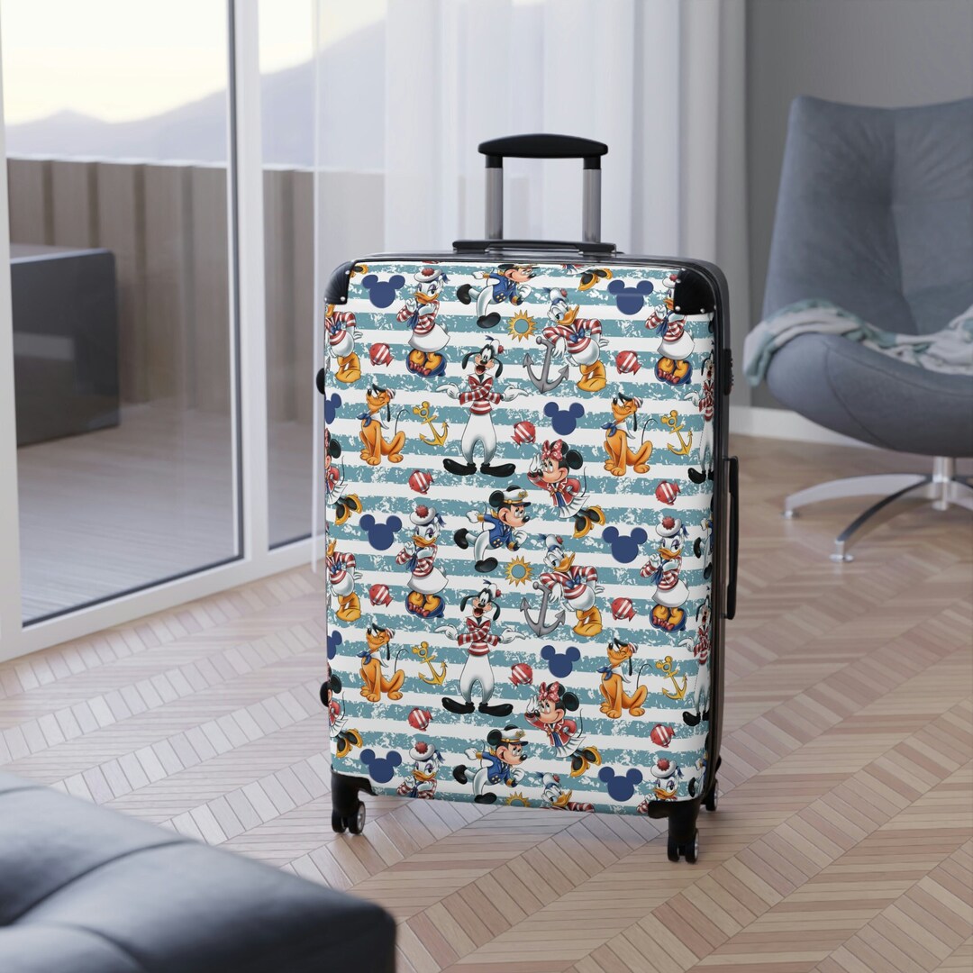 Disneyland Paris Inspired Luggage Disney Luggage Disneyland Etsy