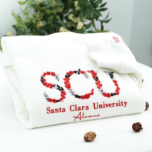 Moletom bordado com letras florais, moletom com capuz para colégio universitário, moletom da Universidade do Tennessee, presente de formatura, presente da mãe