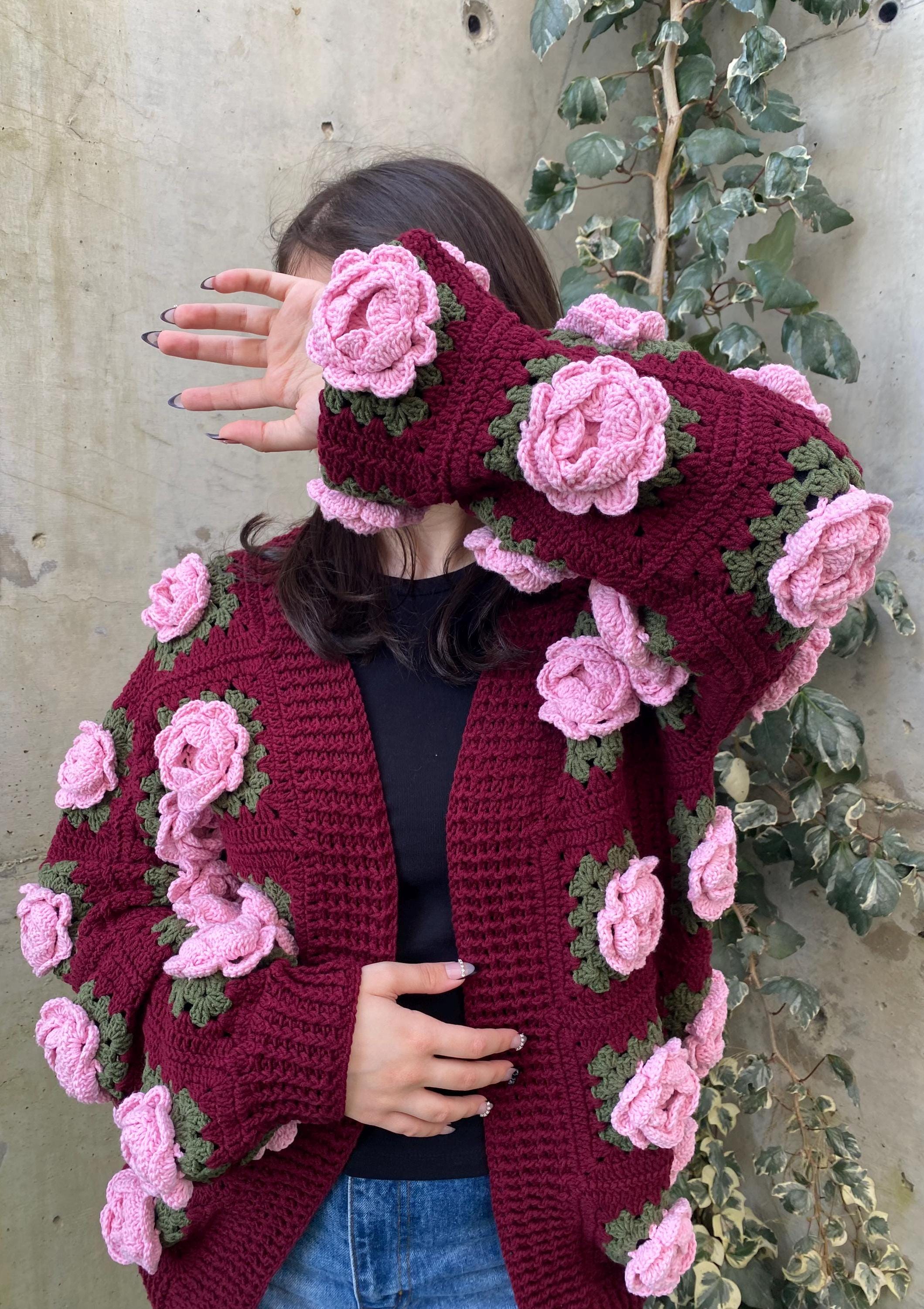 トップス the virgins rose knit cardigan Girl Turkish Rose Cardigan Cardigan |Tea Collection
