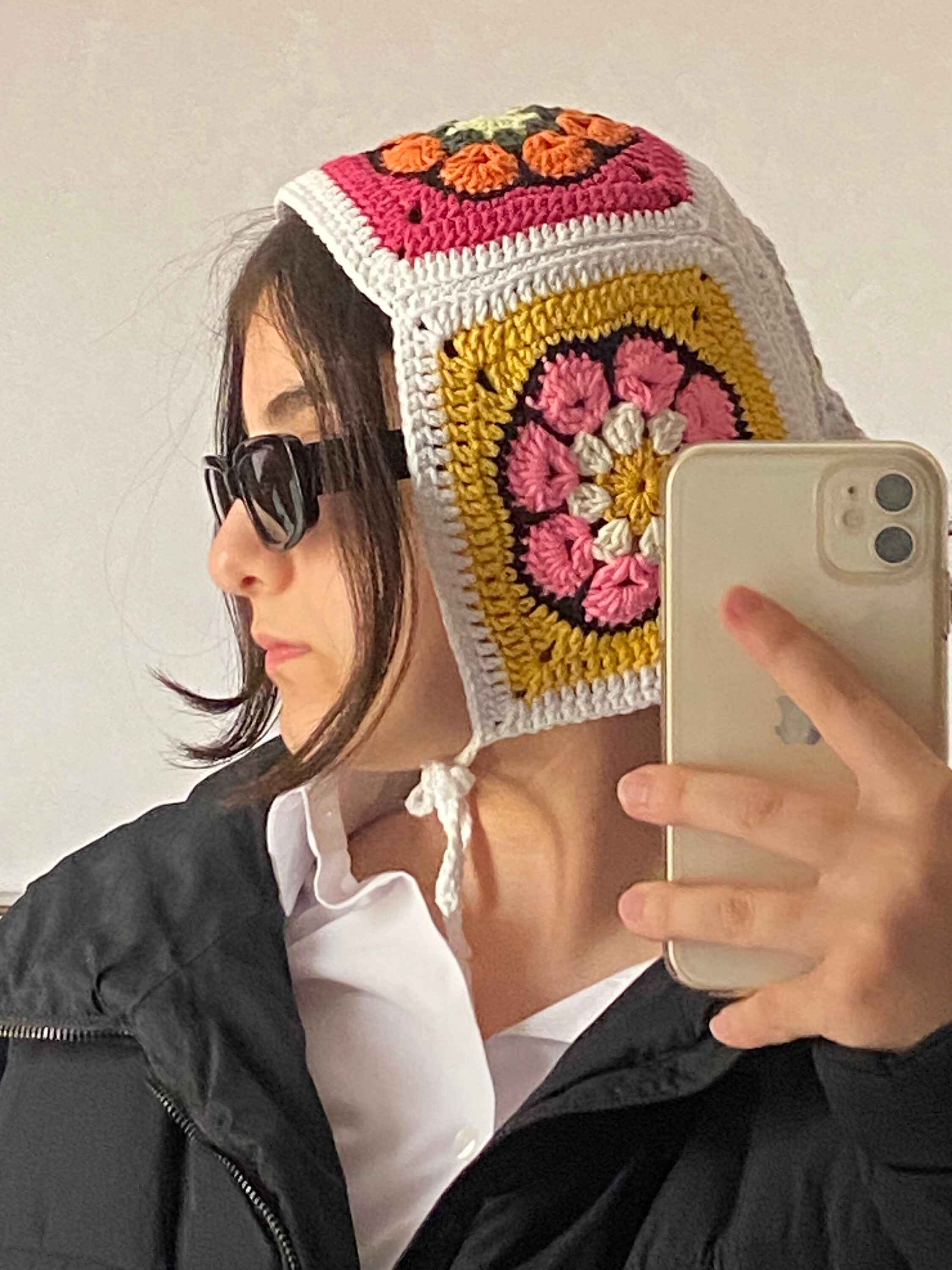 nattiorin♪ 手編みの帽子 バラクラバ お花付き 2点 niche.（ニッチ）の「MacMahon Knitting Mills/マクマホンニッ