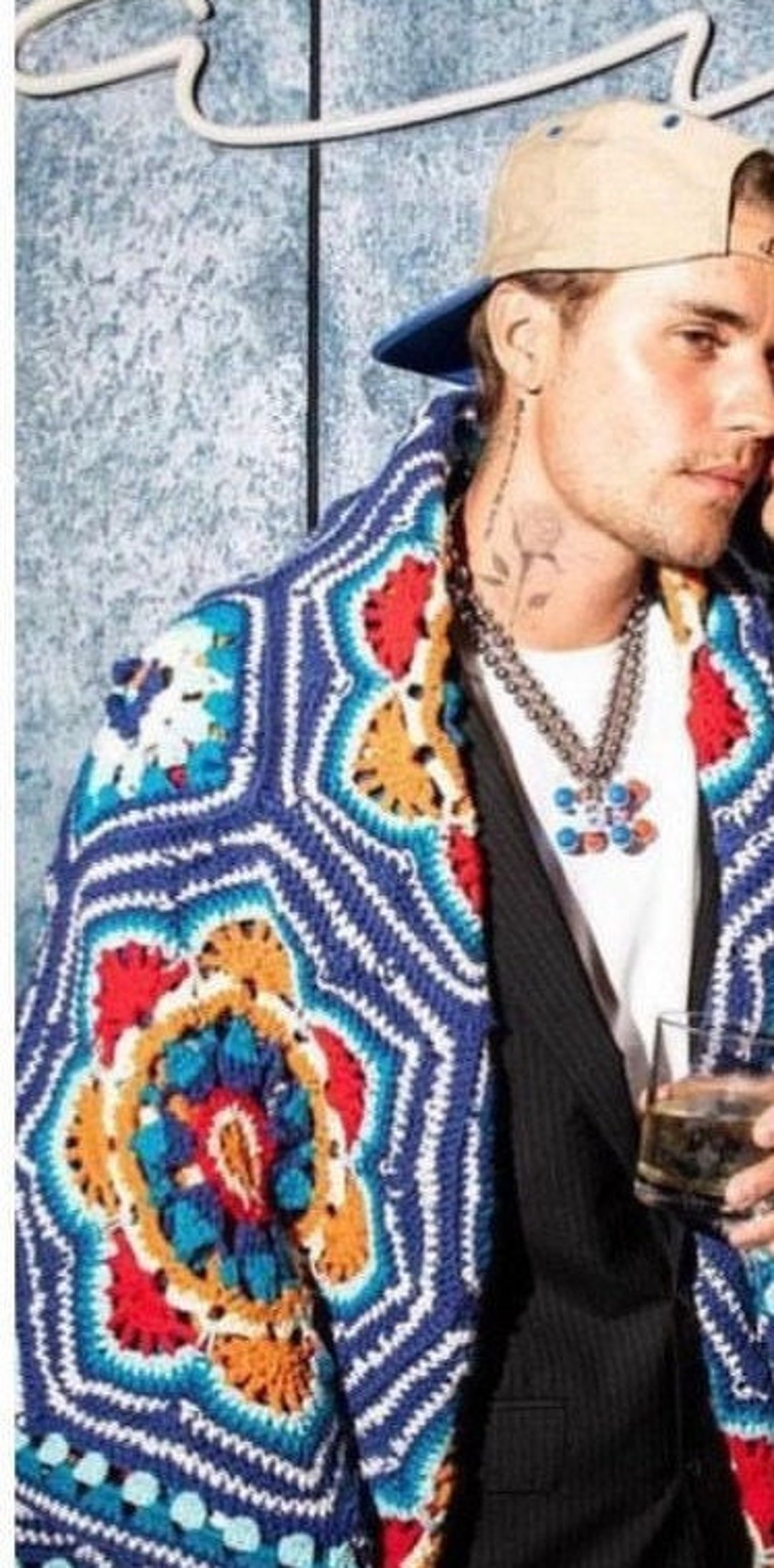 Crochet Persian Tiles Blanketjustin Bieber Blanketcrochet Etsy