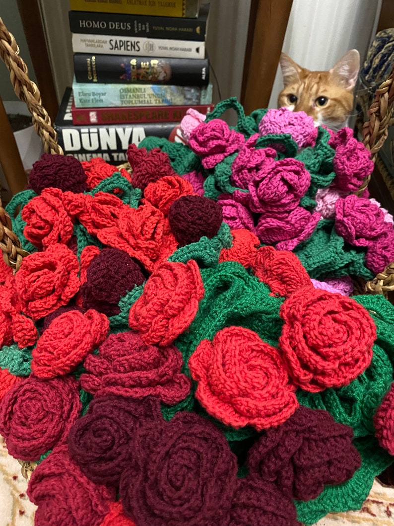 Bouquet Blanket,crochet Flower Blanket,handmade Jumbo Roses Bouquet ...