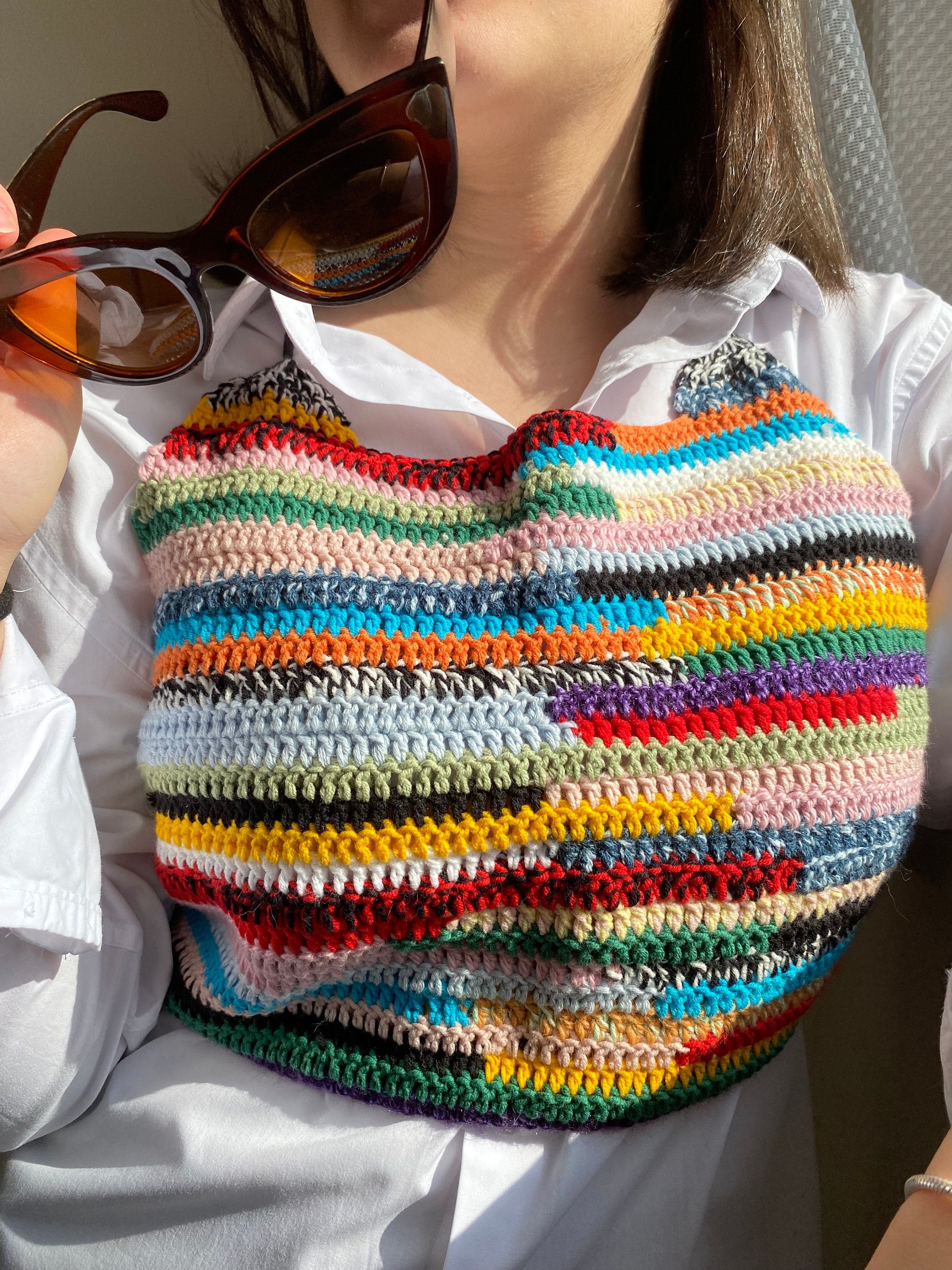 Women's Crochet Shoulder Bag by Miu Miu