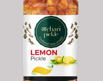 Lemon Pickle Homemade Fresh Lemon/Neembu Ka Aachar(400G) - Mother’s Recipe | Organic North Indian Pickle | Healthy Lemon Pickle |Traditional