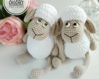 Sheep Amigurumi Crochet Pattern: Lamb Plush Toy (PDF Pattern)