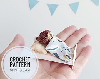 Micro Crochet Bear Pattern: Tiny Amigurumi Teddy (PDF Pattern)