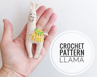 Llama Crochet Pattern: Tiny Amigurumi Alpaca Toy (PDF Pattern)
