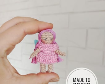 Crochet Micro Doll Amigurumi Miniature Made to order