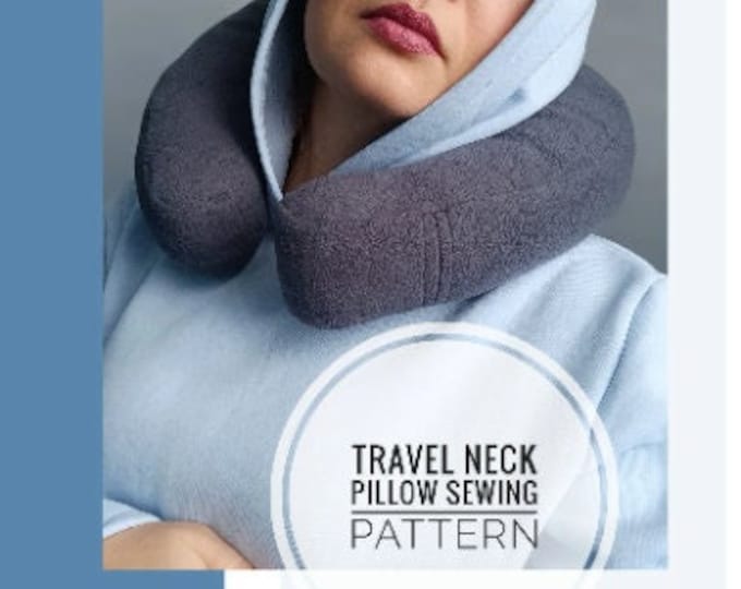 Travel Pillow Sewing Pattern Neck Pillow Pattern Car Etsy