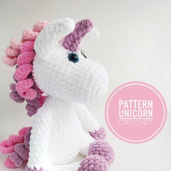 Unicorn Crochet Pattern Amigurumi Plush Unicorn Horse Crochet Pattern Rainbow Unicorn Amigurumi Stuffed Plush Unicorn