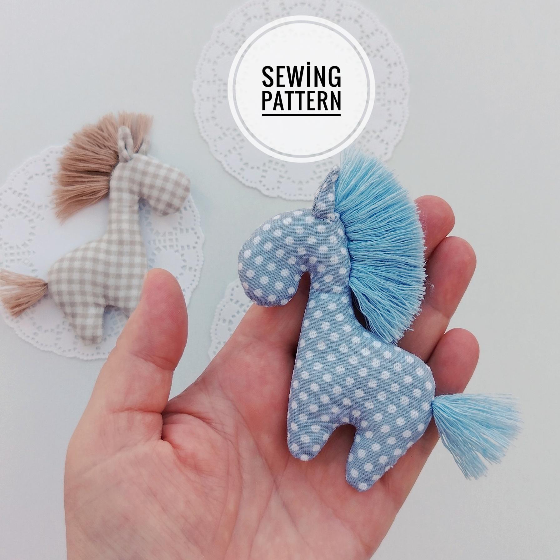 Horse Sewing Pattern Tiny Pony Sewing Toy Textile - Etsy