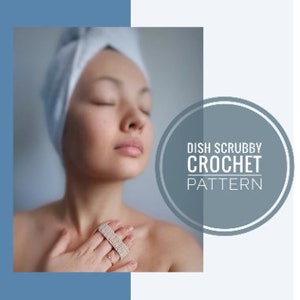 Crochet Face Scrubby Pattern: Cotton Spong, Eco Friendly (PDF Pattern)