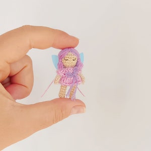 Crochet Micro Doll Amigurumi Tiny Doll Small Crochet doll Miniature Doll for Blythe Doll Made to order