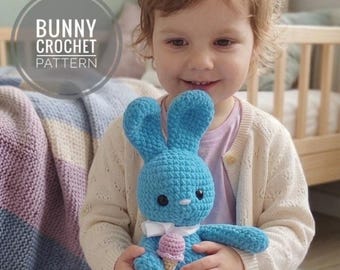 Plush Bunny Crochet Pattern PDF