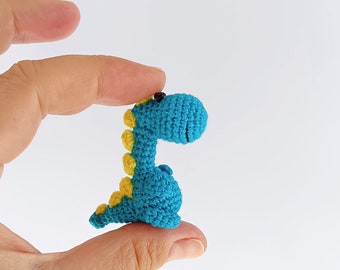 Micro Crochet Dinosaur Amigurumi Dino Tiny Crochet Dinosaur Crochet Miniature Animals