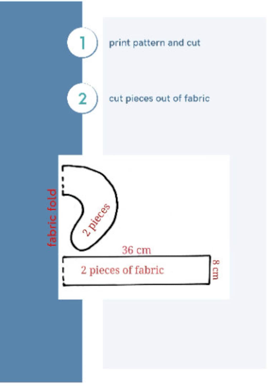 Travel Pillow Sewing Pattern Neck Pillow Pattern Car Etsy