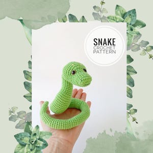 Snake Amigurumi Pattern Snake Crochet Pattern Reptile Crochet Toy Reptile