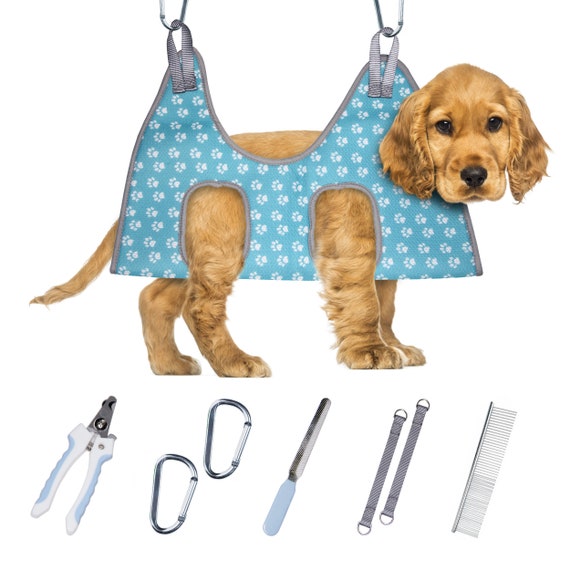 Dog Grooming Hammock, Medium Grooming Harness for Nail Trimming, Restraint  Bag Holder-ArmyGreen - Dog Supplies | Facebook Marketplace | Facebook