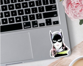 Original Hand Drawn Artwork/Super Hero Girl 2 Sticker/Comic Book Hero Sticker/Cartoon Stickers/Animation Stickers/Tumbler Stickers
