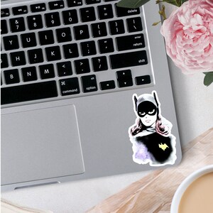 Original Hand Drawn Artwork/Super Hero Girl Sticker/Comic Book Hero Sticker/Cartoon Stickers/Animation Stickers/Tumbler Stickers