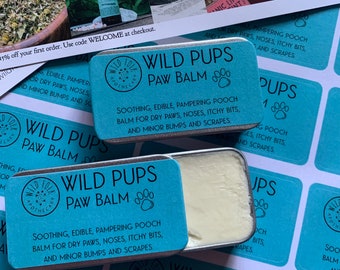 Wild Pups Pfotenbalsam - Bio - Ungiftig - Hundesicher - Vegan